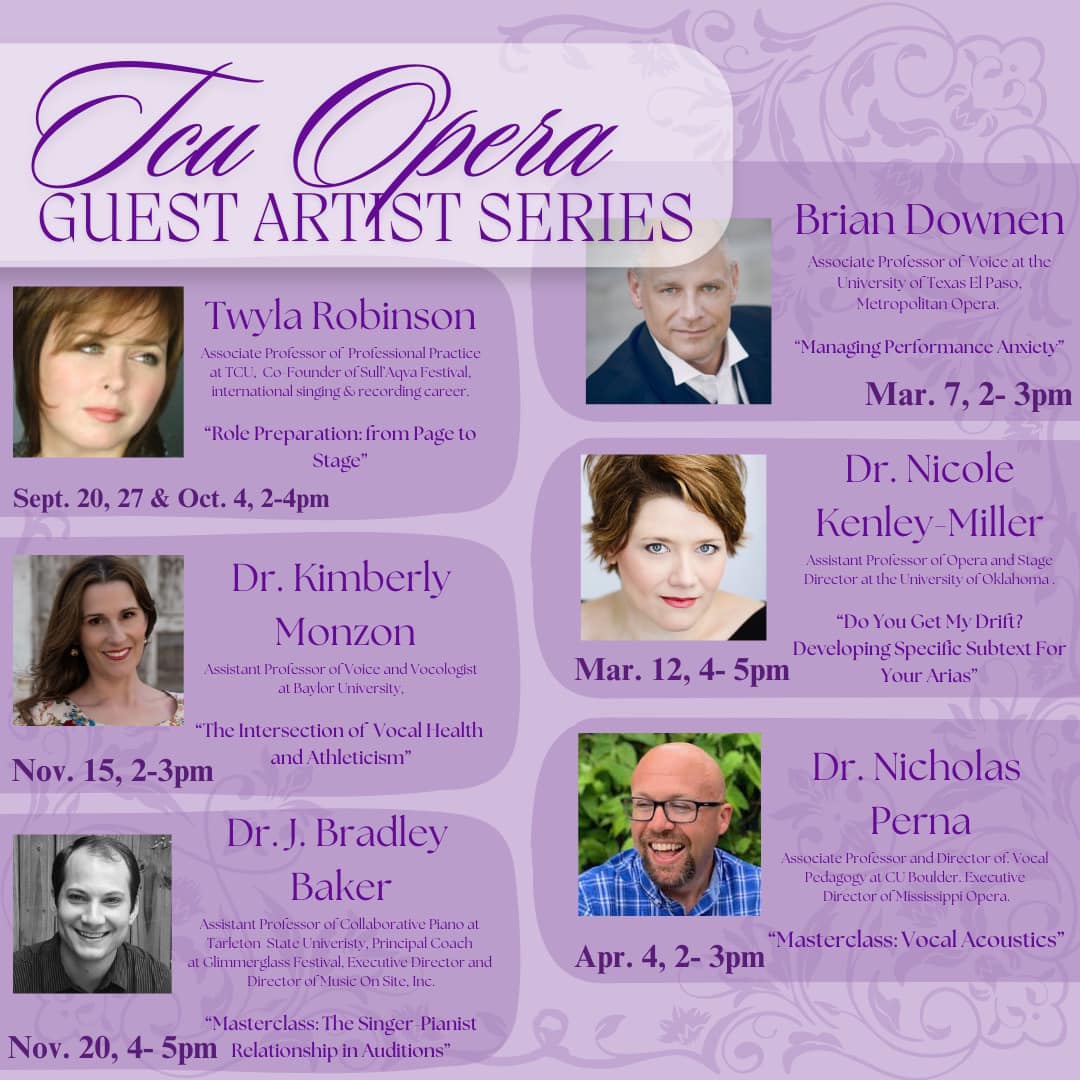 March, 2025 | Vocal Masterclass at Texas Christian University